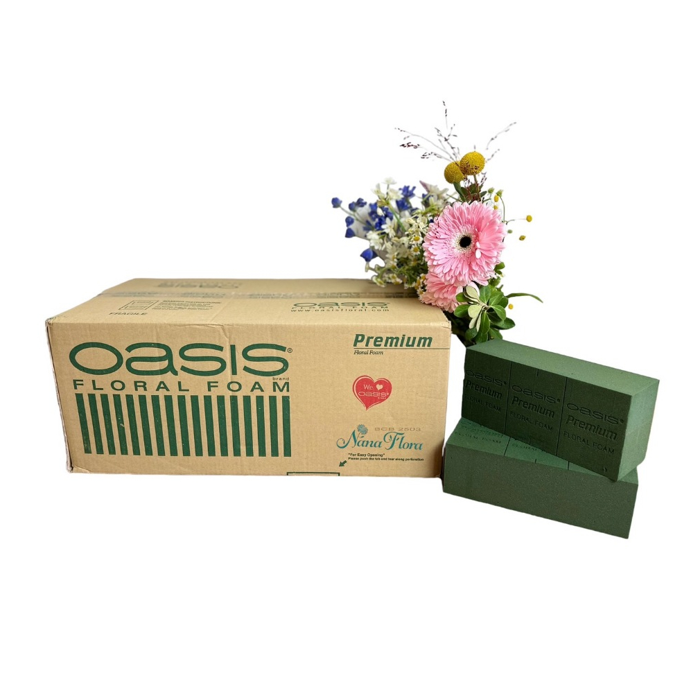 Oasis Premium โอเอซิส พรีเมียม โฟมปักดอกไม้ อุปกรณ์จัดดอกไม้