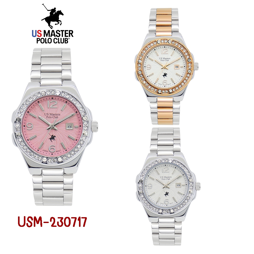 US MASTER Polo Club นาฬิกาข้อมือผู้หญิง สายสแตนเลส รุ่น USM-230717