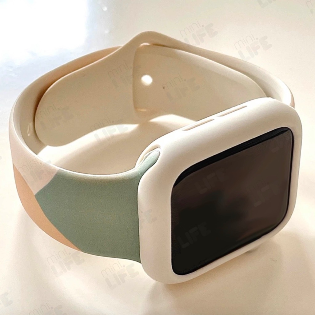 [ พร้อมส่ง ] สาย ซิลิโคน ลายพราง abstract art สำหรับ appl watch นาฬิกา iwatch Size 38/40/41/42/44/45/46/49 SE ultra