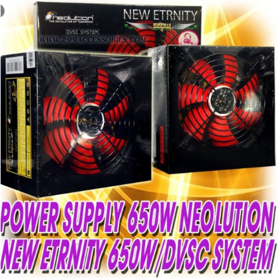เพาเวอร์ซัพพลาย 650W POWER SUPPLY 650W NEOLUTION /NEW ETRNITY 650W/DVSC SYSTEM พร้อมส่ง ส่งไว จาก ไท