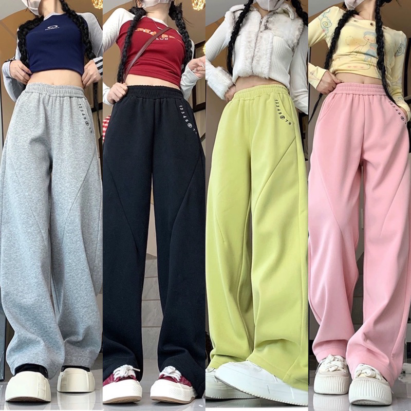 9228กางเกงสม็อคสกีนกระเป๋าน่ารักๆ