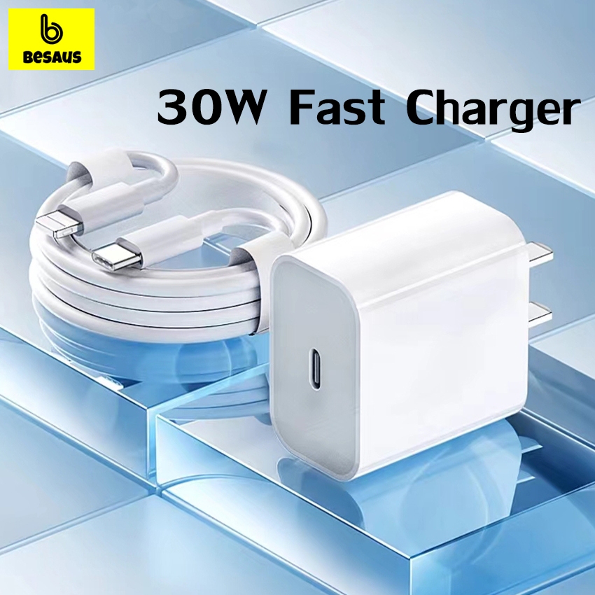 20W/30W PD สายชาร์จ+หัวชาร์จ Fast Charger จากสายType-C เปลี่ยนเป็นสายไลนิ่ง รใช้กับ 14/13/12/11/8