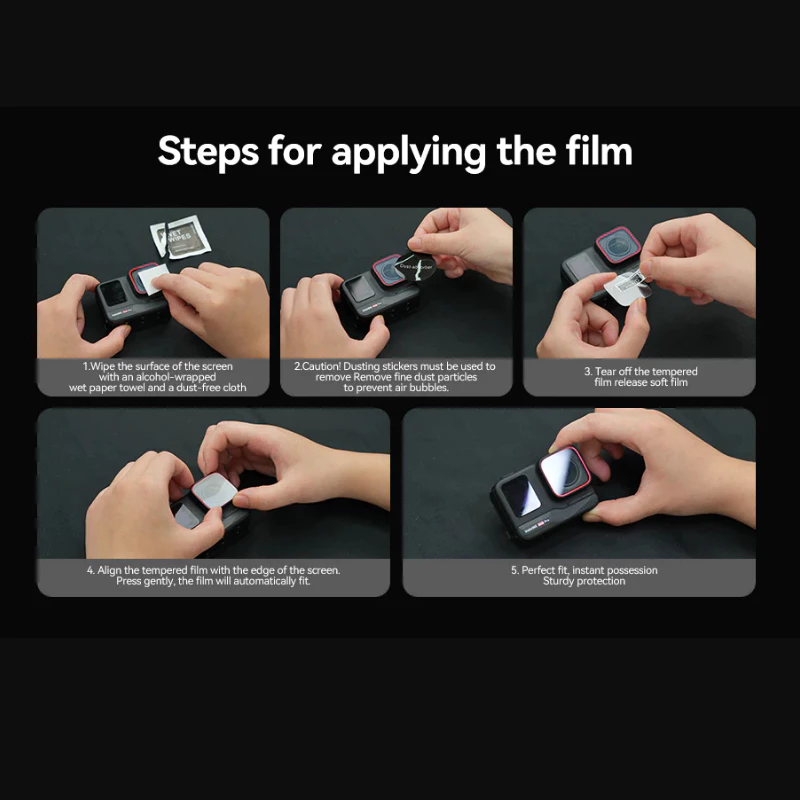 Telesin Tempered Film for Insta360 Ace Pro ฟิล์มกันรอย thumbnail 4