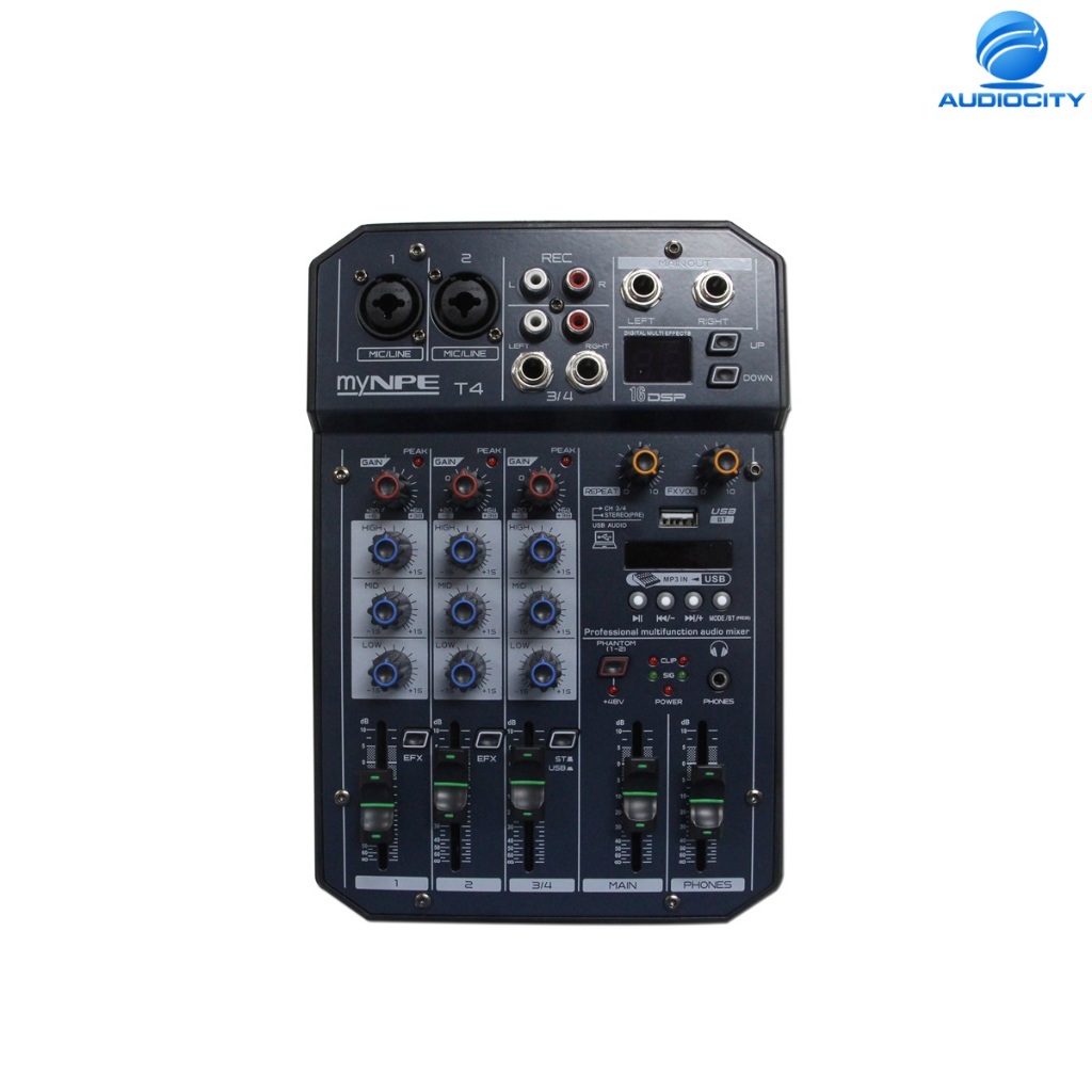 myNPE T4 Mixer 2Mono 1St with BT+16DSP