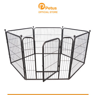 Petus คอกสัตว์เลี้ยง ขนาด 80x80 ซม. ซี่กรงห่าง 4 ซม. ที่กั้น…