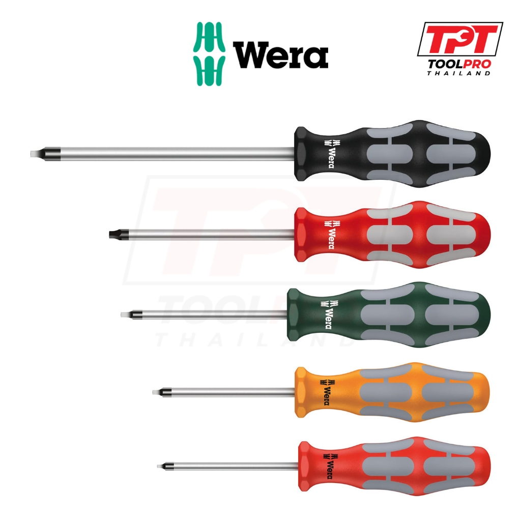 Wera ไขควง 368 Square Drive #00 #0 #1 #2 #3