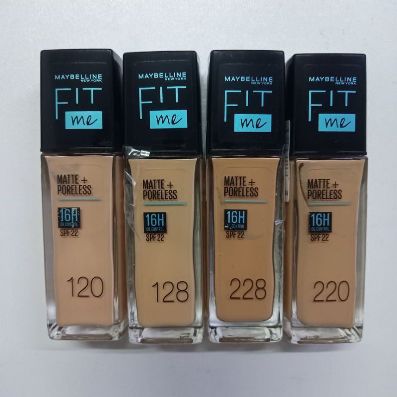(1ขวด)ครีมรองพื้น เมย์เบลลีน ฟิตมี 30 มล. Maybelline Fit me Matte+Poreless 30 ml. ผลิต : 2023