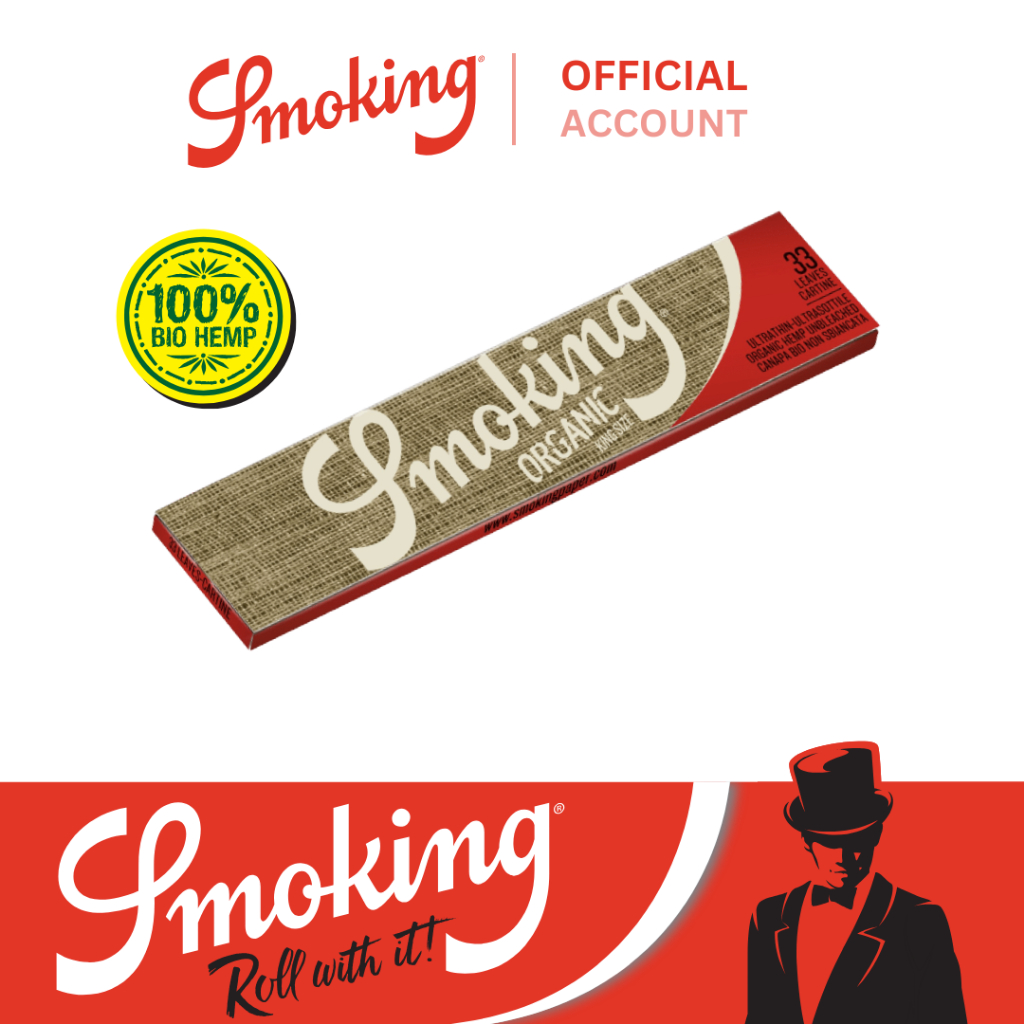 กระดาษมวน Smoking Rolling Paper Organic KS (1 pack with 33 leaves)