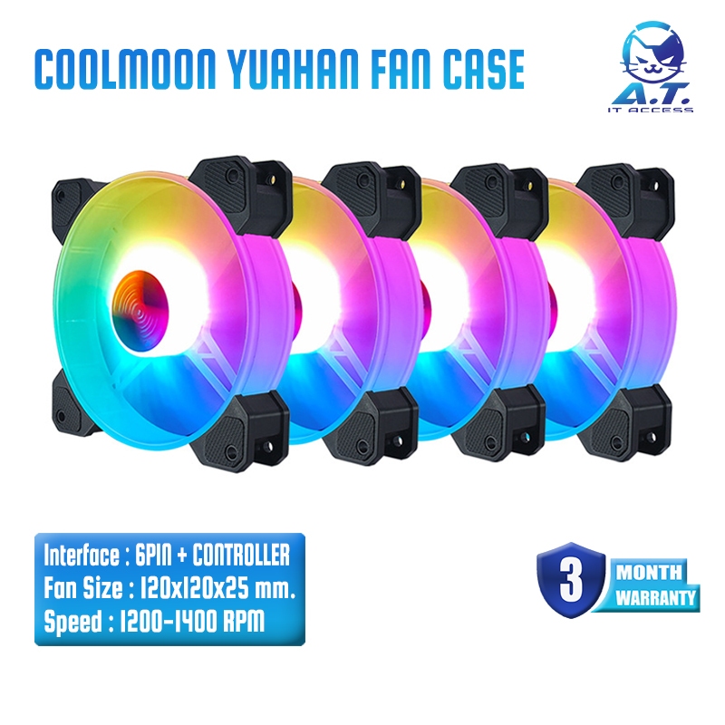 ✨ ชุดพัดลมเคส ✨ COOLMOON Yuhuan RGB Fan Case 12 CM.
