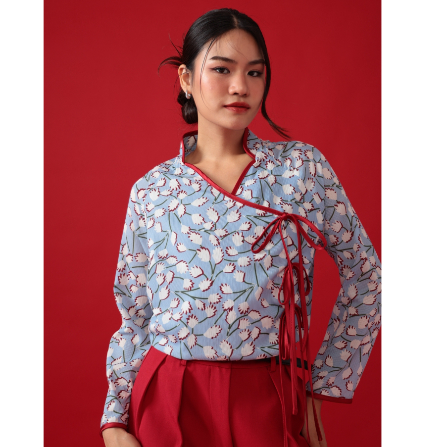 Front Nine : Botan Top เสื้อกี่เพ้าแขนยาว