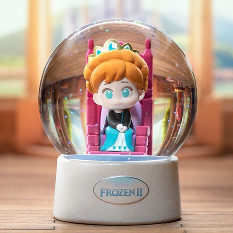 (แกะแล้วสภาพ99%)กล่องสุ่ม ตุ๊กตาฟิกเกอร์ Disney Frozen Crystal Ball Series [ของแท้]