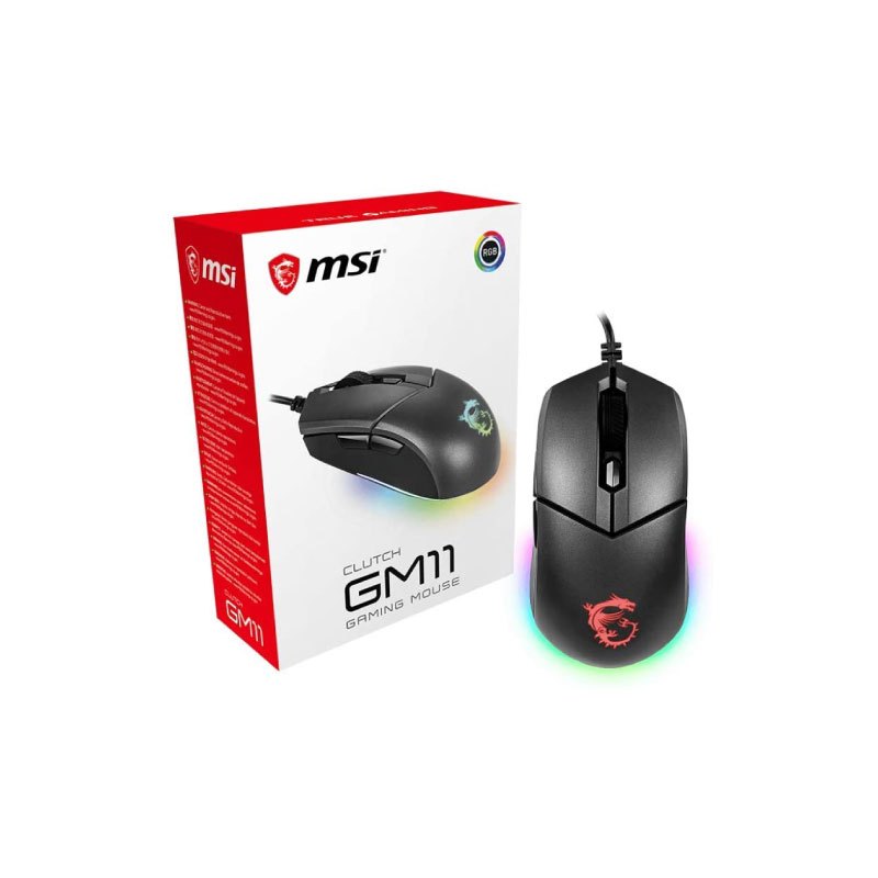 MOUSE MSI CLUTCH GM11 BLACK