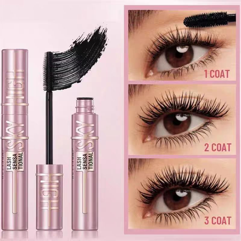 3 beauties Lash Sensational Sky High Waterproof Mascara มาสคาร่า กันน้ำ ติดทนนาน ไม่หลุดร่วงง่าย และบางเป็นธรรมชาติ นุ่ม