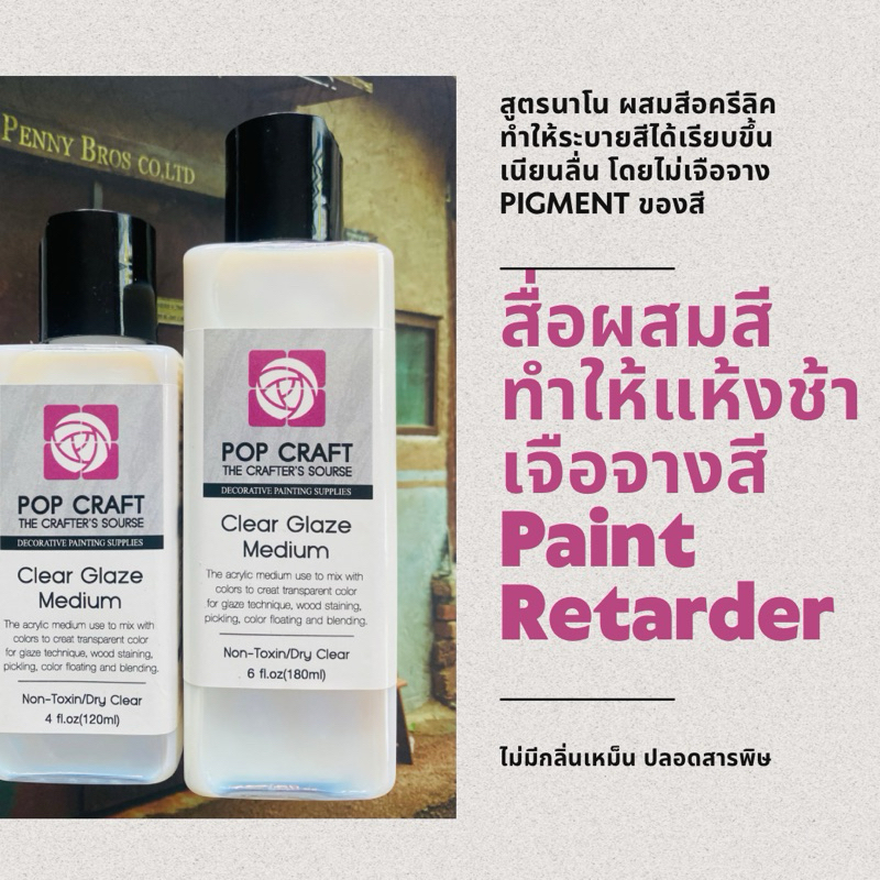 NEW! น้ำยาผสมสีอครีลิค Acrylic Medium น้ำยาเจือจางสี Paint Retarder ทำให้สีลื่น สีแห้งช้าลง Nano Mix น้ำยาผสมสีสูตรนาโน