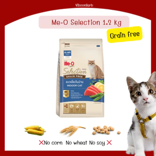 ไลฟ์ลด 40% Meo Gold Selection มีโอ โกล์ด ซีเล็คชั่น อาหารแมวมีโอ สูตรเกรนฟรี น้ำหนัก 1.2 kg