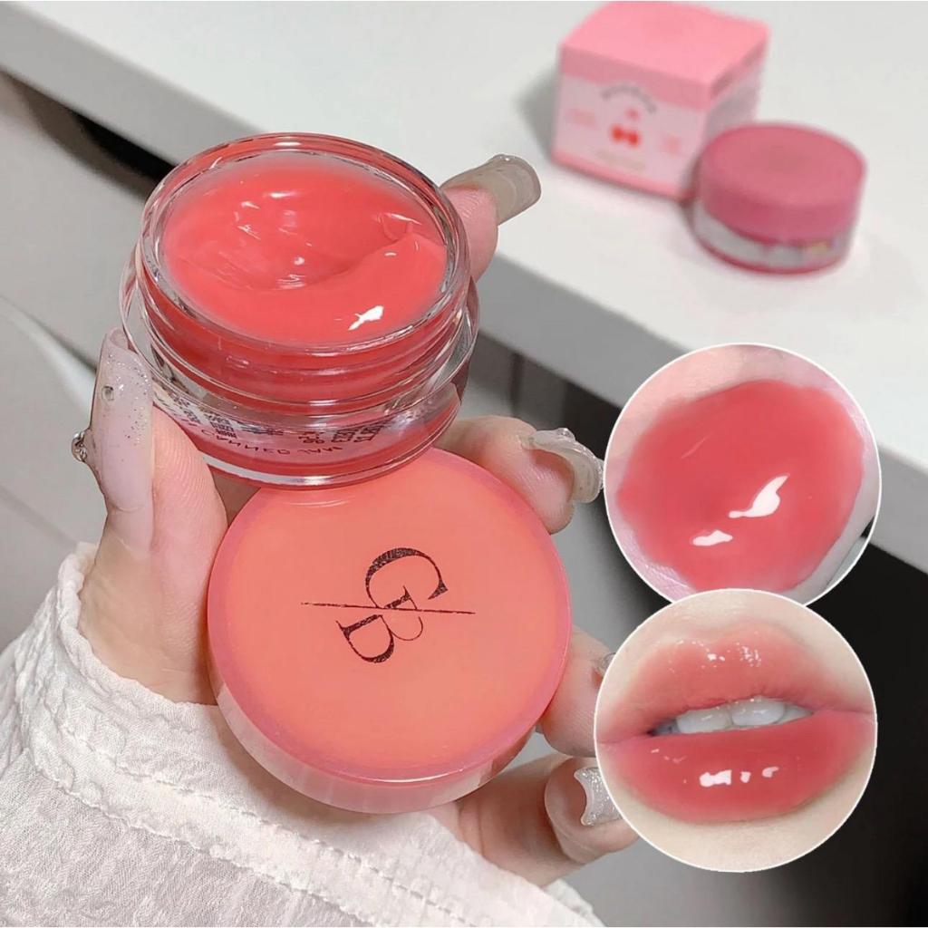 Gege Bear Lip Jam ลิปกระปุกจิ๋ว เนื้อเนียนละลายเมื่อทาบนปาก ลิปกลอส ให้ความชุ่มชื้น บำรุงริมฝีปาก