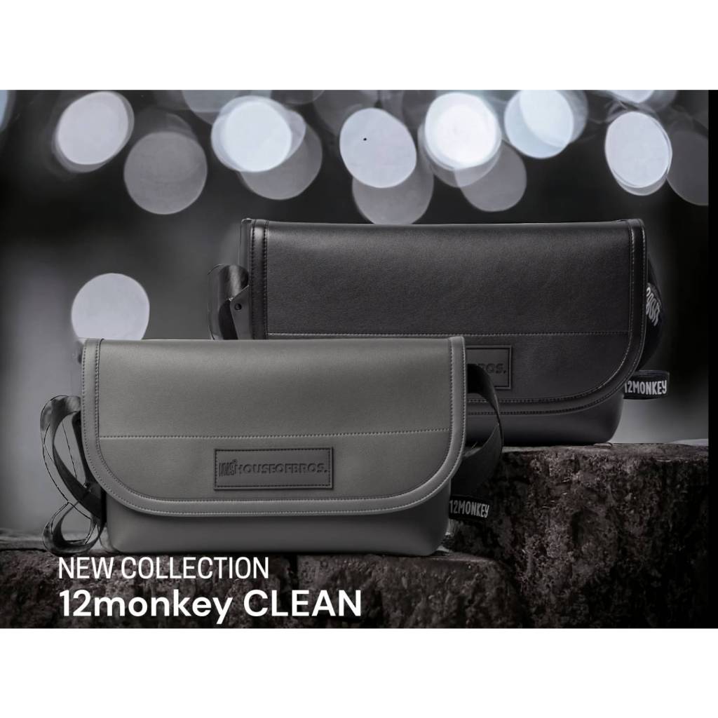 กระเป๋า hobs® รุ่น 12Monkey Clean สองสี  12 นิ้ว