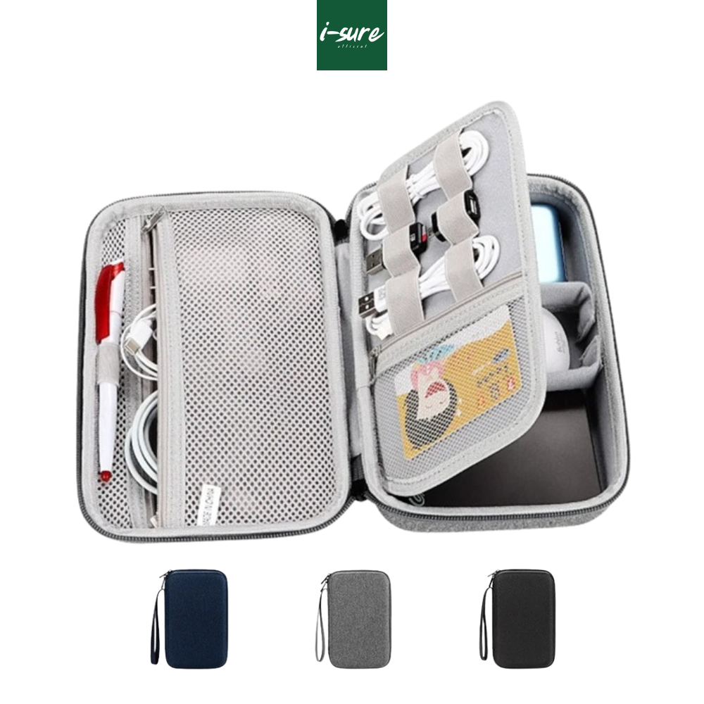 [พร้อมส่ง] กระเป๋าเก็บพาวเวอร์แบงค์ EVA Case กระเป๋าพกพา เคสสายชาร์จ usb กล่องหูฟัง กันน้ำ กันกระแทก