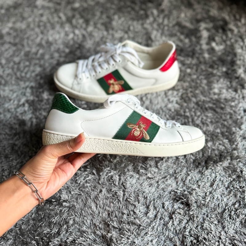 รองเท้า GUCCI WOMEN'S ACE SNEAKER WITH BEE น้องผึ้ง