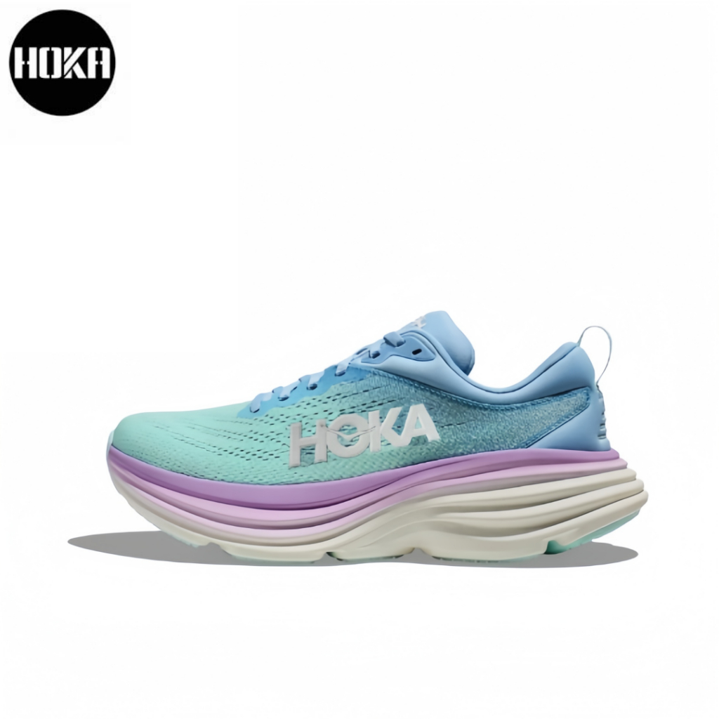 HOKA ONE ONE Clifton 8 ของแท้ 100 % สีม่วงเขียว