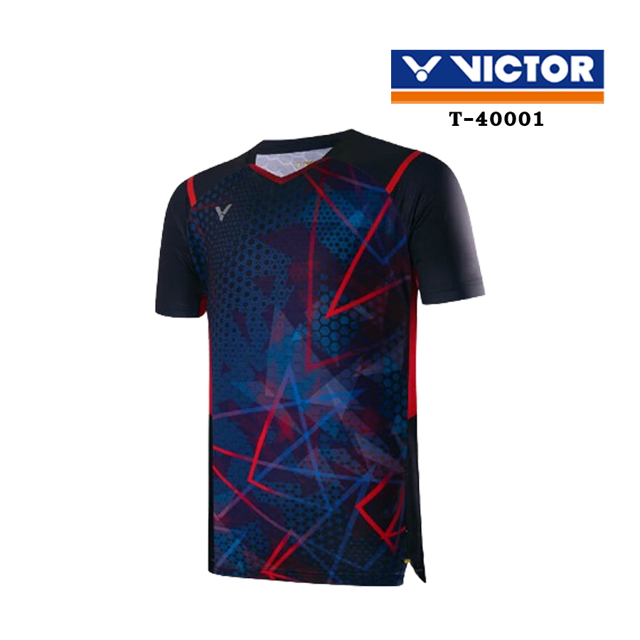 VICTOR เสื้อกีฬาแบดมินตัน แขนสั้น รุ่น T-40001 ราคาถูก Shopee Lazada