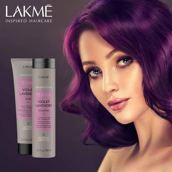 Lakme Teknia Violet Lavender Shampoo /Mask แชมพู มาส์ก เพิ่มเม็ดสี สำหรับโทนสีม่วง ทำให้สีโทนหม่น/ม่