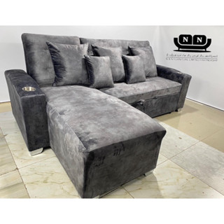 โซฟาสปาโก้ขนาด 2.50 เมตร ดึงนอน+ปรับหลัง(โครงสร้างสปริง)