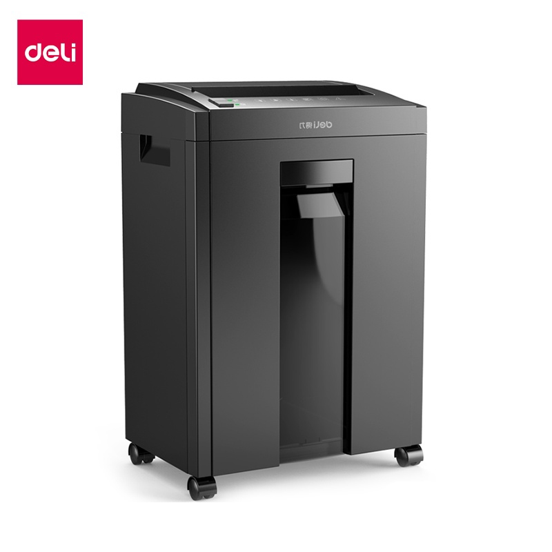Deli เครื่องทำลายเอกสาร เครื่องย่อยกระดาษ ตัดแผ่นซีดี ย่อยลูกแม็ก Paper Shredder