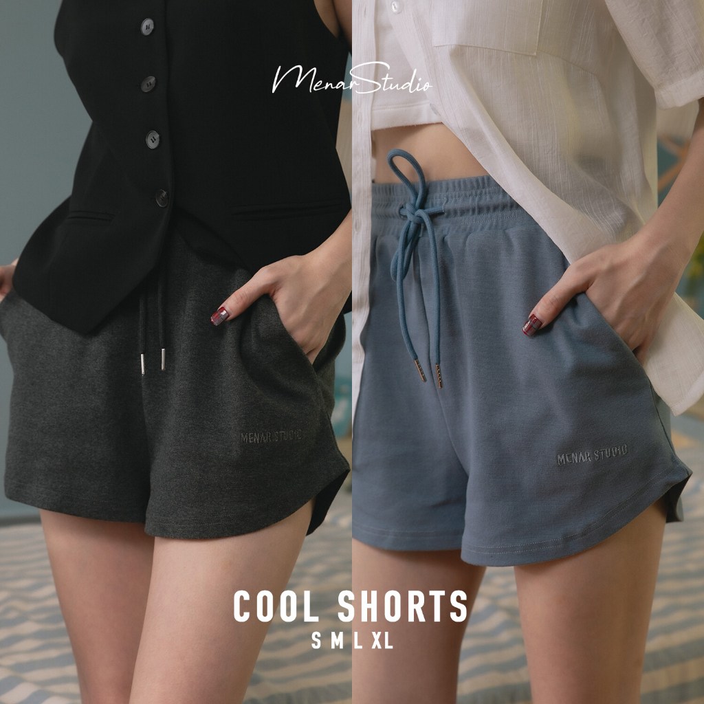 [ COOL SHORT ] เป็นขาสั้นผ้ายืดที่ควรมีติดตู้มากๆ เอาไปแมทช์กับอะไรก็สวย ได้ทุกลุคจริงง รุ่นนี้ขายดีมาก ไม่มีไม่ได้จริง