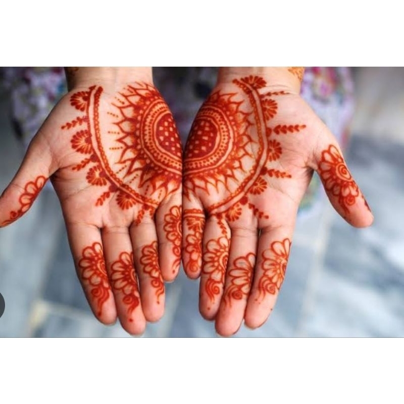 เฮนนา orange เฮนน่าเพ้นท์ตัว GOLECHA  henna สีเพ้นท์ฮาลาล HENNA body paint