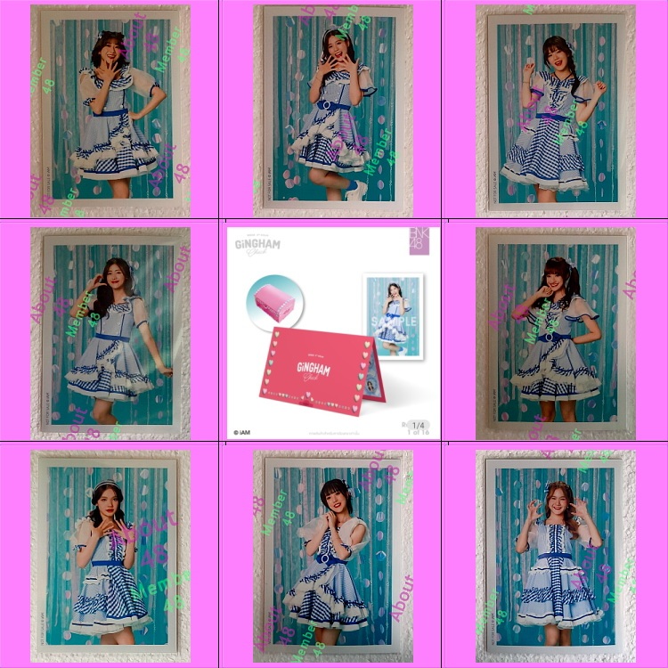 แอคพิเศษ การ์ดหีบสมบัติ Gingham Check (1/2) BNK48 มิโอริ ฟ้อนด์ วี จีจี้ ผักขม พาขวัญ ยาหยี แพท Bnk อัลบั้ม4 รูปพิเศษ