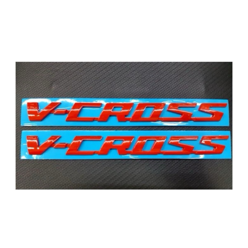 โลโก้ vcross 2020 สีแดง 1 คู่
