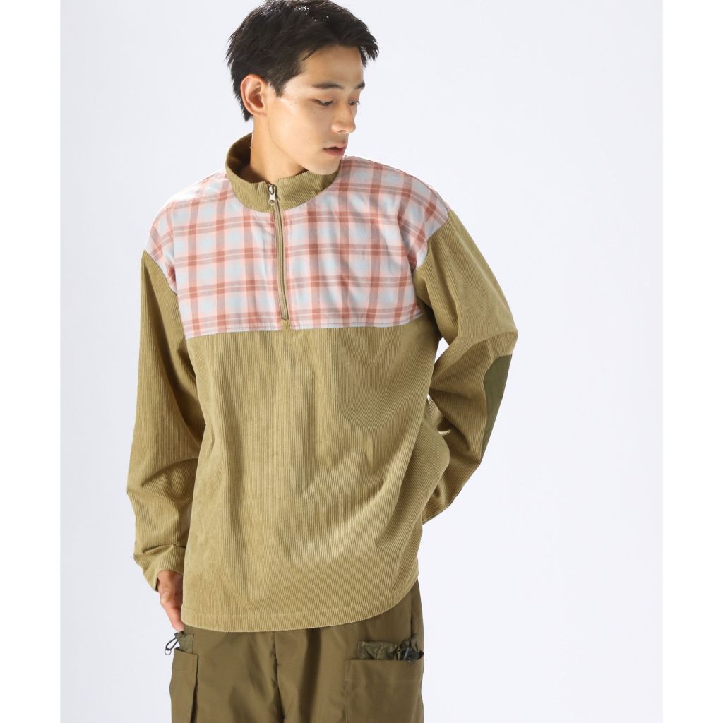 [CITY CREEK] Corduroy half zip PO