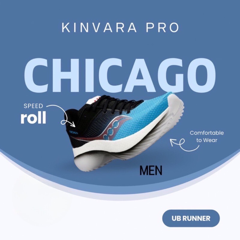 รองเท้าวิ่ง Saucony Kinvara Pro Chicago -Men