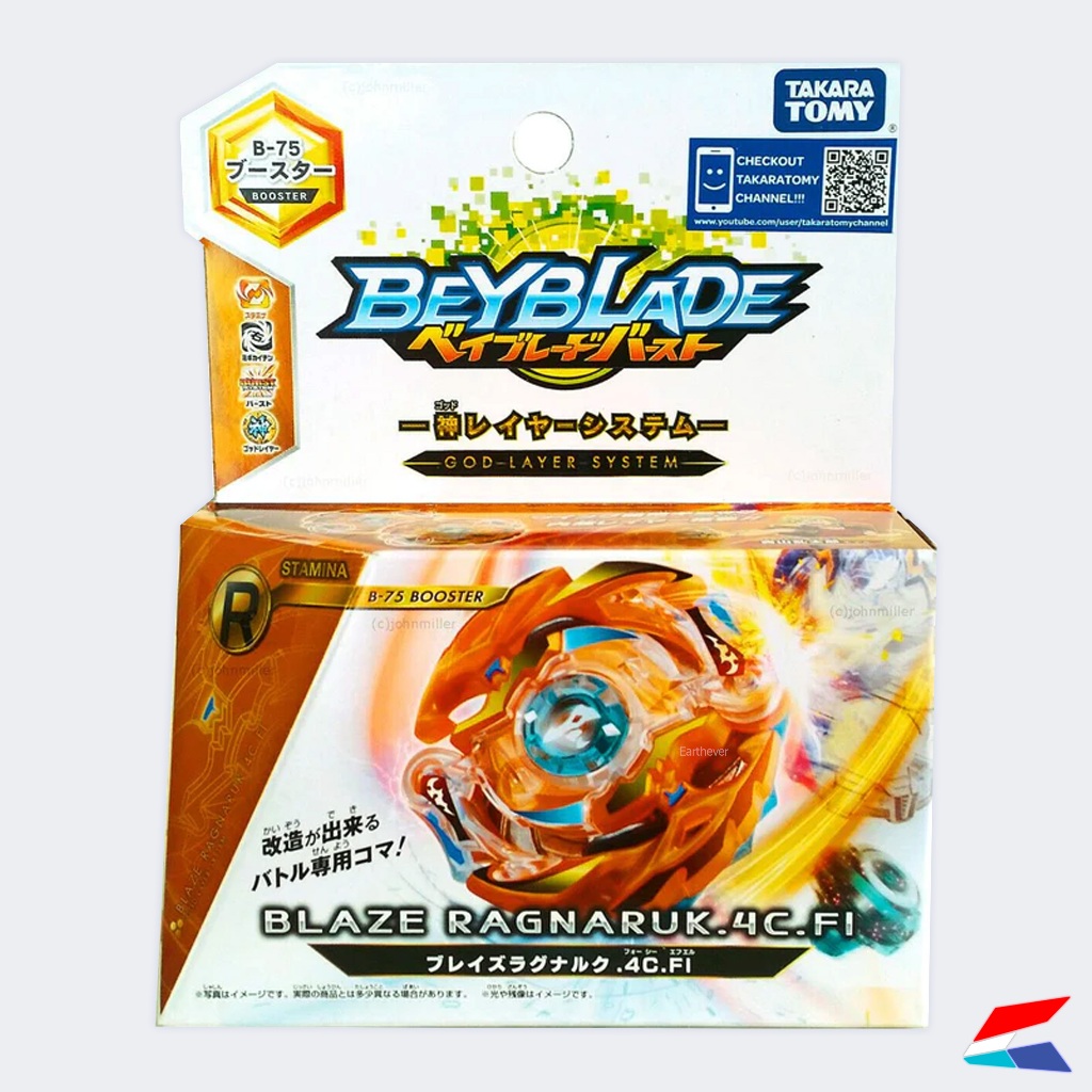 Takara Tomy Beyblade Burst B-75 Blaze Ragnaruk.4C.Fl ของแท้