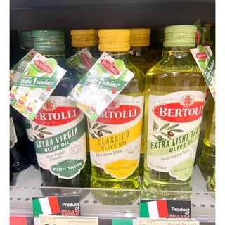 น้ำมันมะกอก 4 สูตรขนาด250และ500 ML Bertolli , Extra virgin , Extra Light , Classico และ เบอร์ทอลลี่