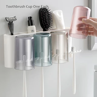 [พร้อมส่ง]ECOCO ที่เก็บแปรงสีฟัน แบบติดผนัง ที่บีบยาสีฟัน ในห้องน้ำ ติดตั้งง่าย ชั้นวางของในห้องน้ำ พร้อมสติ๊กเกอร์E1922