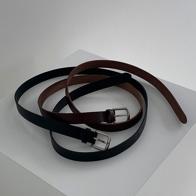 เข็มขัดหนัง PU เส้นเล็ก แฟชั่นสไตล์เกาหลี มินิมอล เข็มขัด​หนัง BELT02