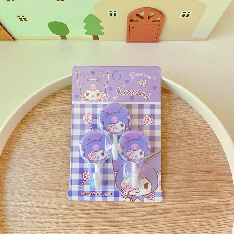 ตะขอแขวนของ Sanrio มี 8 ลาย 1 แพคมี 3 ชิ้น