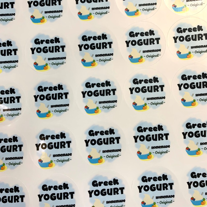 สติกเกอร์ ฉลากสินค้า โลโก้ “โยเกิร์ต/กรีกโยเกิร์ต/Yogurt” รูปที่ 8