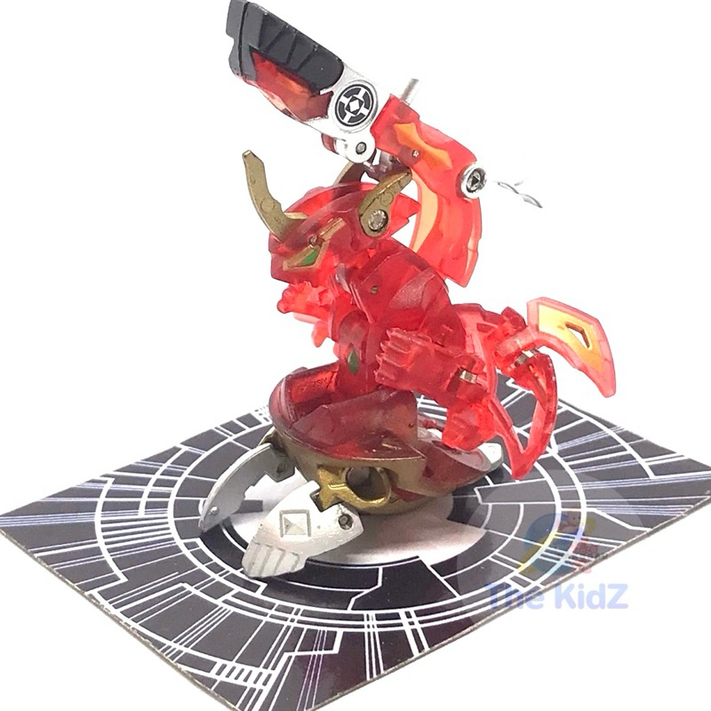 บาคุกัน Bakugan Translucent Pyrus Titanium Dragonoid Mechtanium Surge (Original) &amp; Sonicanon Gun BakuNano(Recast)