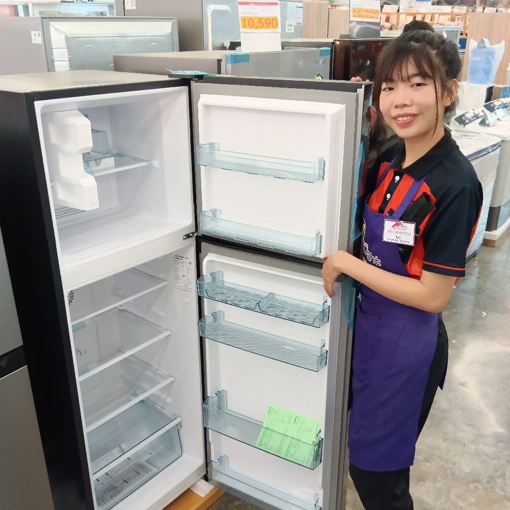 ตู้เย็น2ประตู HITACHI รุ่น HRTN5255M ขนาด 8.5 คิว ของแท้ 100%