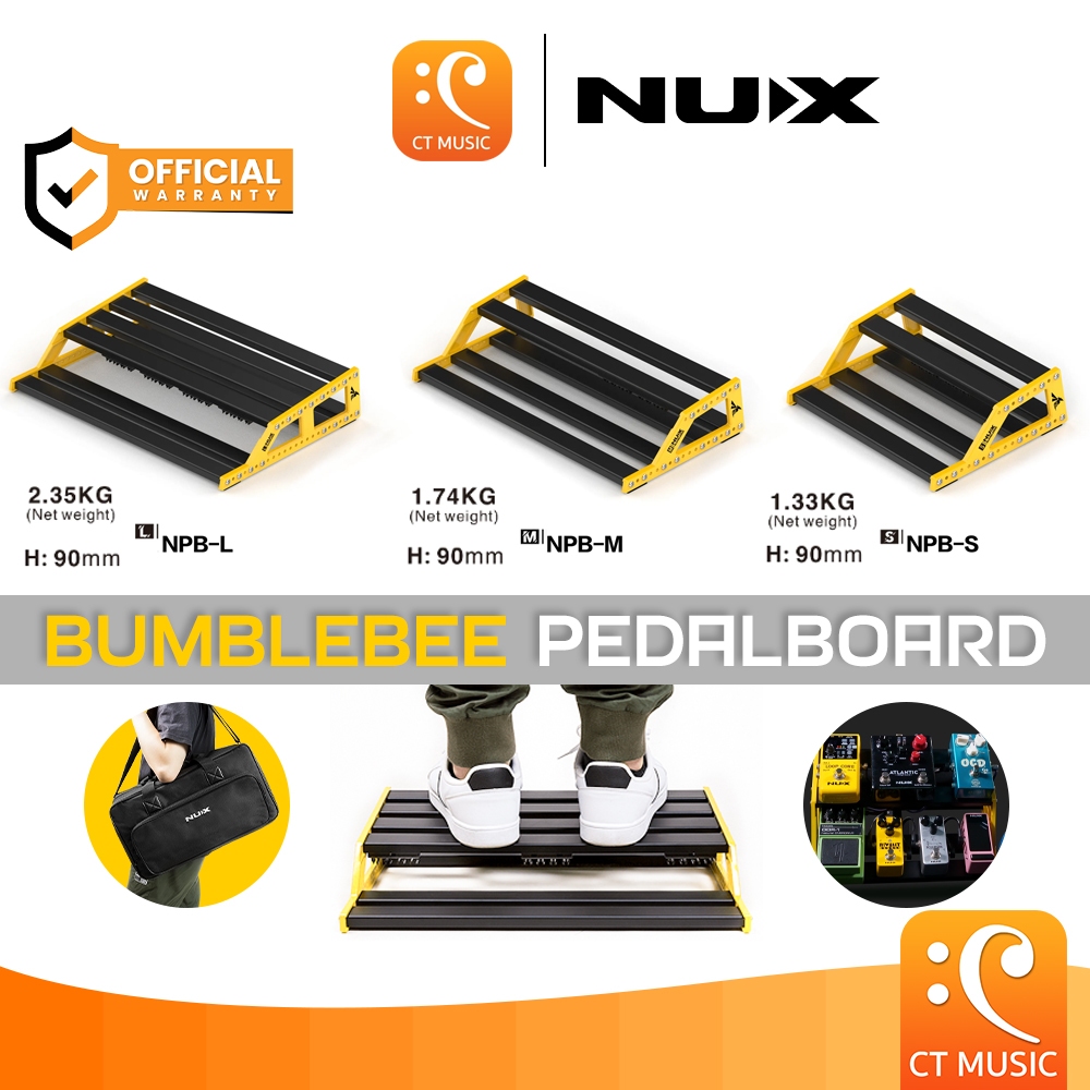 NUX NPB Bumblebee Pedalboard L｜M｜S Series บอร์ดเอฟเฟค กระเป๋าเอฟเฟค กีตาร์ Pedal Effect Board