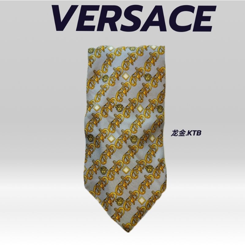 เนคไทVersaceมือสองญี่ปุ่น(ลายVersace)