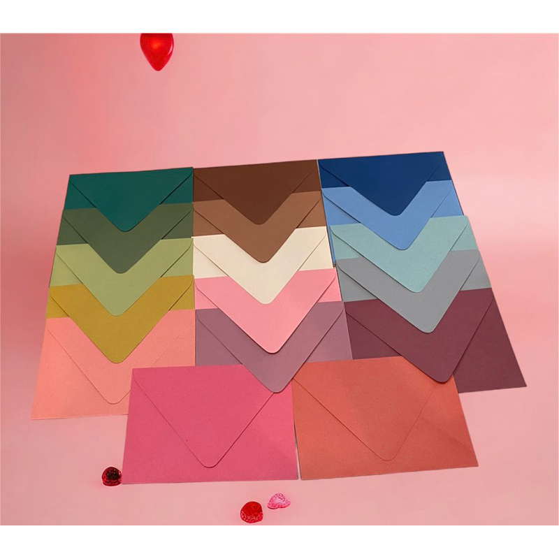 แพคละ45บาท โล๊ะ ไม่มีของเพิ่ม หมด ซองใส่การ์ดแต่งงาน มีสีพาสเทล ซองยุโรป 4x6นิ้ว แพ็คละ50ซอง ซองงานแ