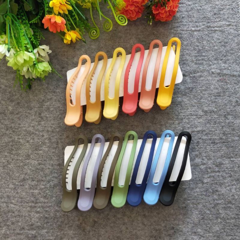กิ๊ฟปากเป็ด >สีด้าน< งานไฟเบอร์  สีรุ้ง สีหวาน