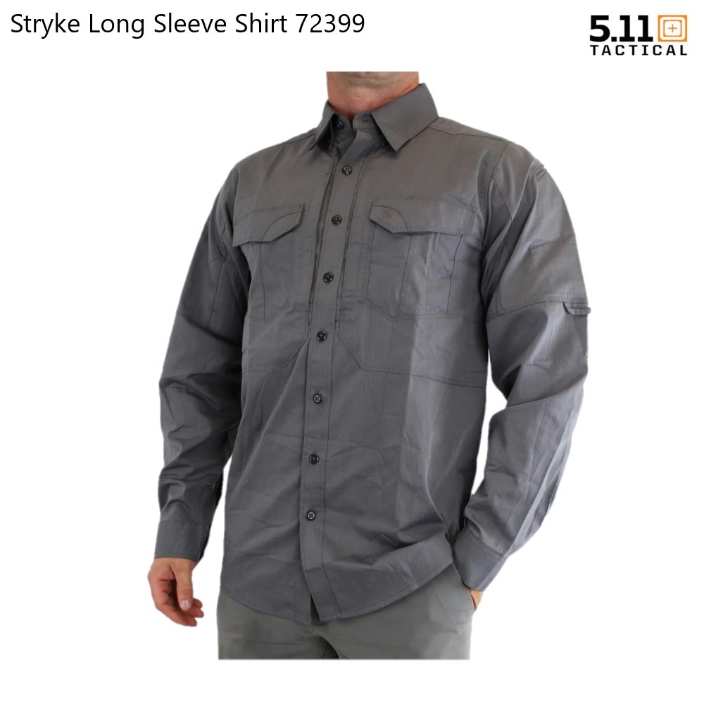5.11 Tactical Stryke Long Sleeve Shirt 72399 เสื้อเชิ้ตแขนยาวสไตล์แทคติคอล ทนทาน เคลือบเทฟลอนไม่จับสิ่งสกปรก กันละอองน้ำ