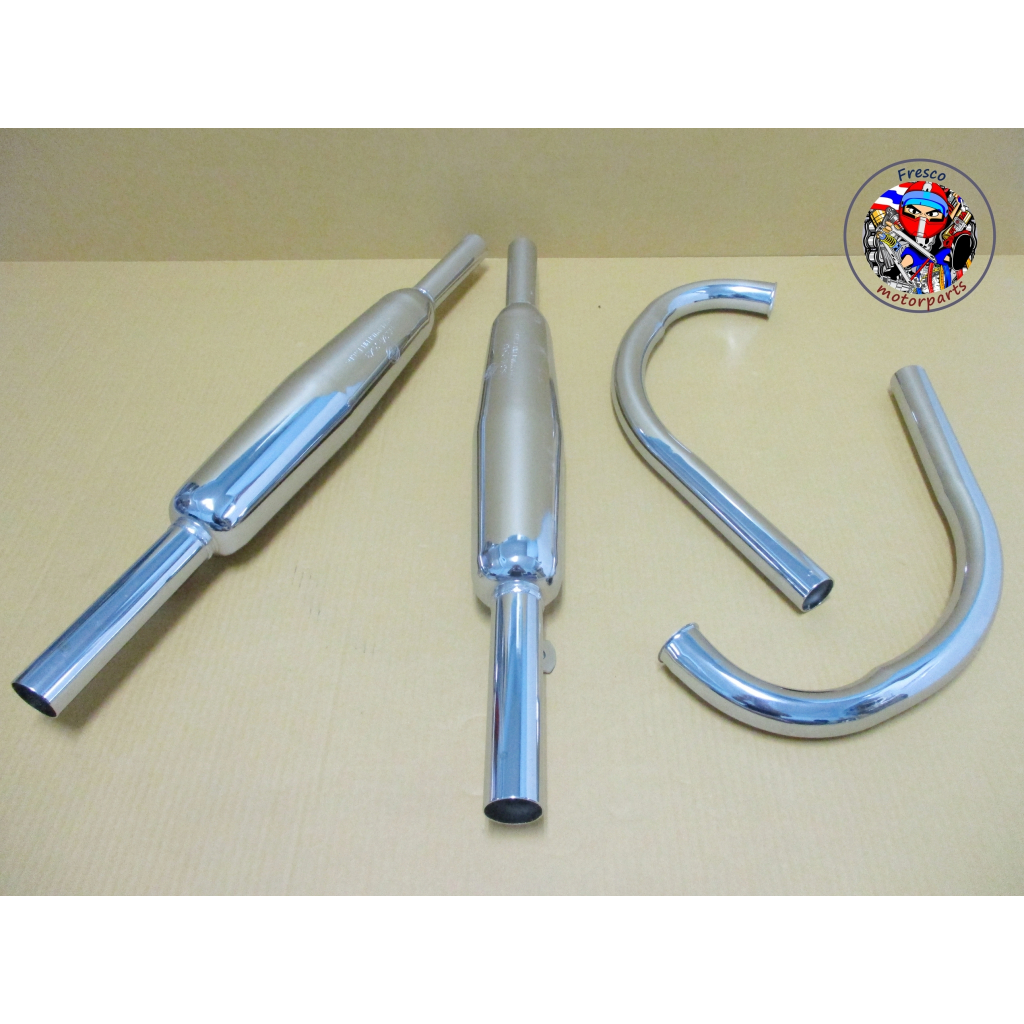 Fit For Honda CA72 CA77 C72 C77 Exhaust & Pipe Set ท่อรถมอเตอร์ไซด์ พร้อมคอท่อ