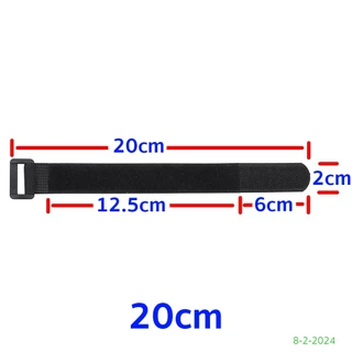 สายรัดตีนตุ๊กแก,สายรัดสายไฟ,เทปตีนตุ๊กแก ขนาด 2*20, 2*30, 2*40, 3*50 ซม สีดำ