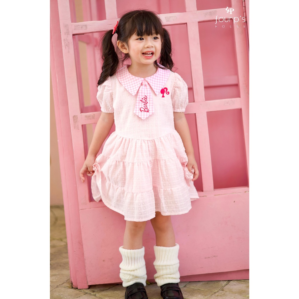 BARBIE : ENXZ1103 เดรสเด็กผู้หญิง ลิขสิทธิ์แท้